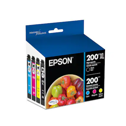 Designed for Excellence i-200 XL EPSON High-capacity Grande capacit O Black I YOR Noir Wa WI YO 200 - - 200 - 200 200 200 XL ope Standard-capacity Ngnta N Copacit stondard C Shuhk Back M - Yellow Y Magenta Joune BK Cyan DURAS Ltra a PE
