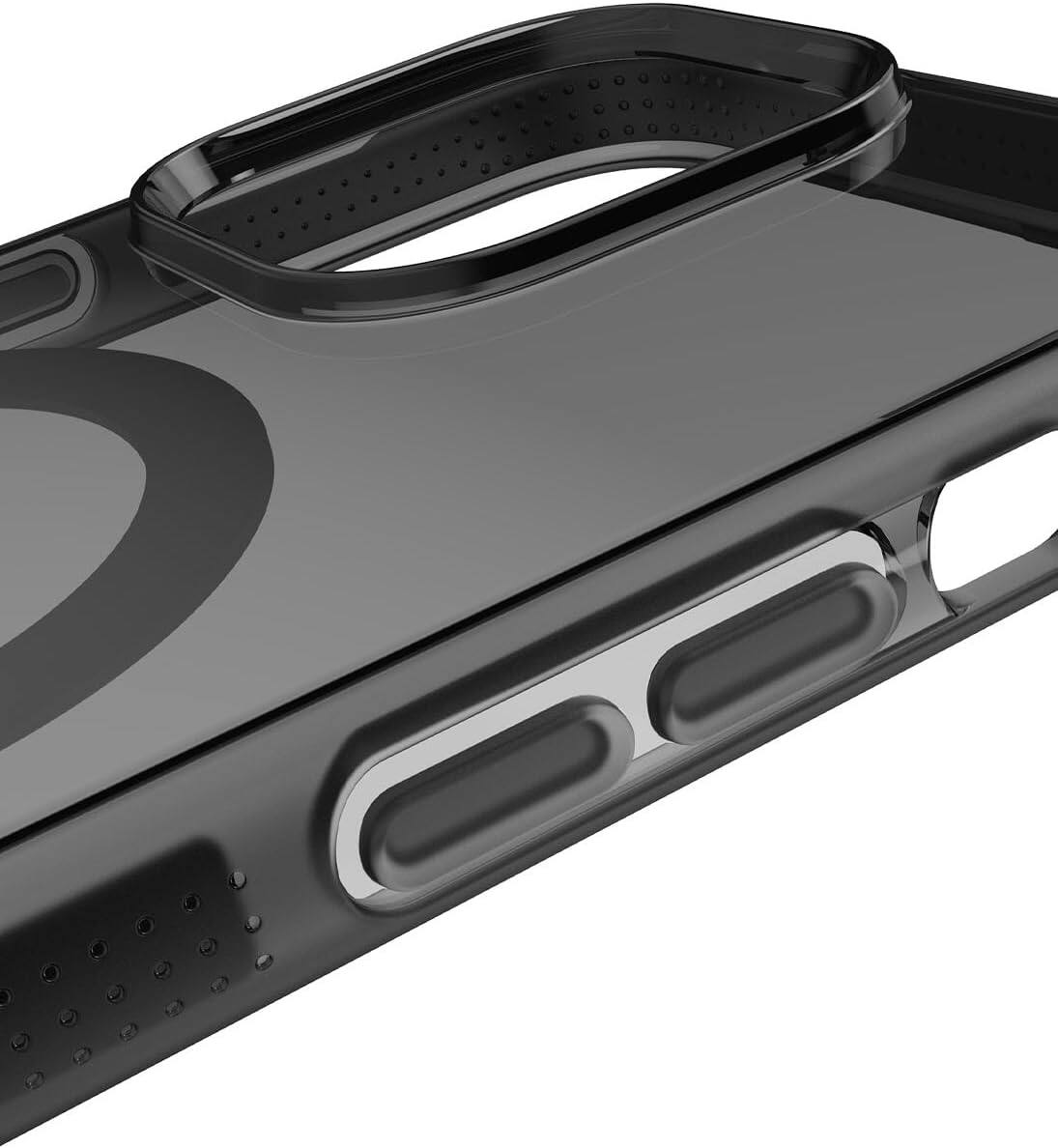 Alt View 1. BodyGuardz - BodyGuardz Ace Pro for iPhone 15 Pro Max Case,Heavy Duty Shockproof Cover with 18FT Military Grade Drop Tested, Compatib - Smoke/Black.