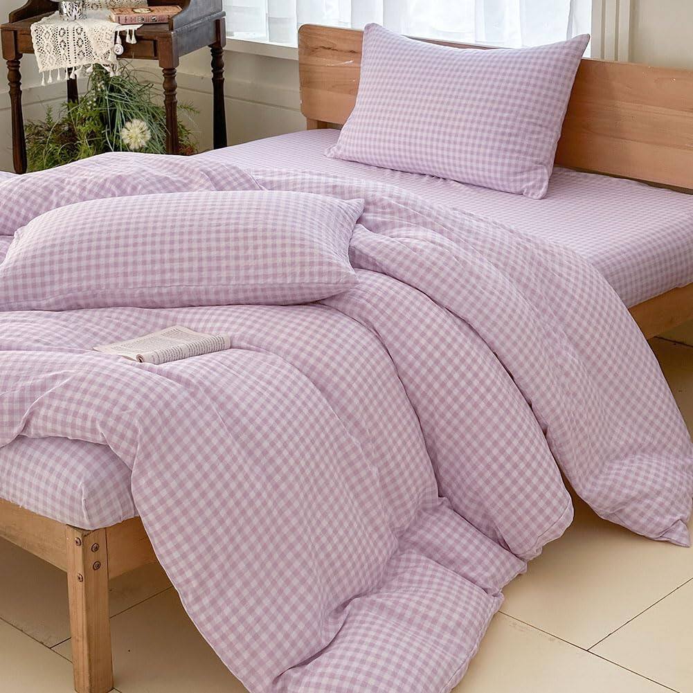 Purple Gingham-Queen(90"*90")