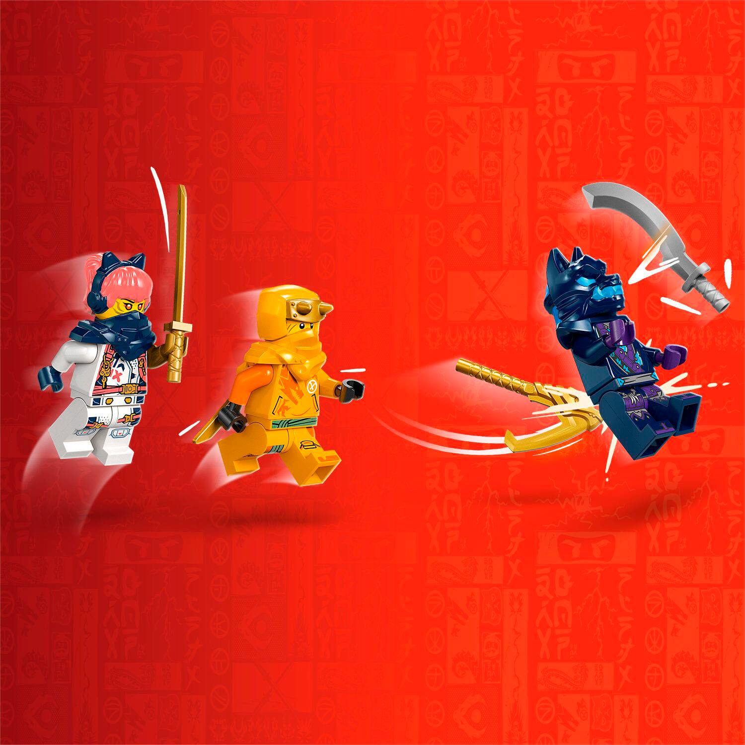 Left. LEGO - NINJAGO Young Dragon Riyu Ninja Toy Set 71810.
