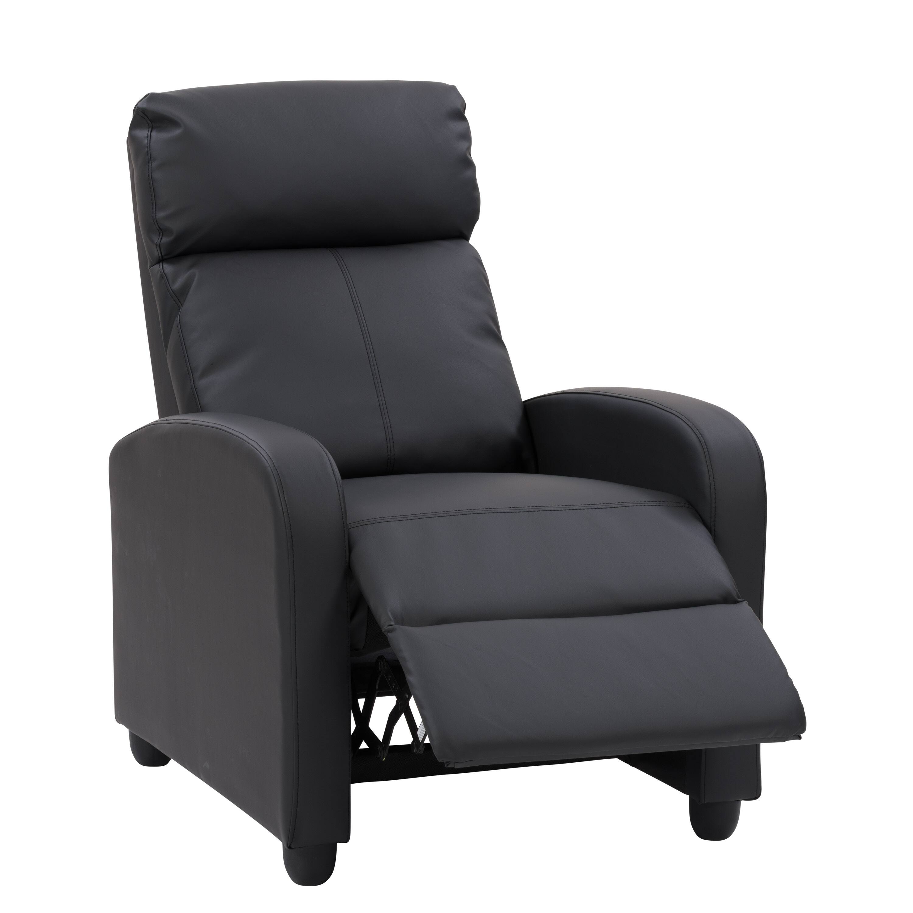 Alt View 12. CorLiving - Oren PU Recliner - Black.