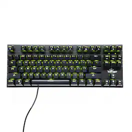 YEYIAN - Spark Series 2000 Blue Switch Wired Gaming Keyboard with RGB lighting - Model: YAT1806EN - Black