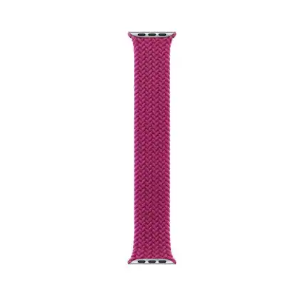 Front. Apple - APPLE BRAIDED SOLO LOOP 42MM WATCH BAND MAGENTA MY1Y3AM/A RETAIL SZ 8 - MAGENTA.
