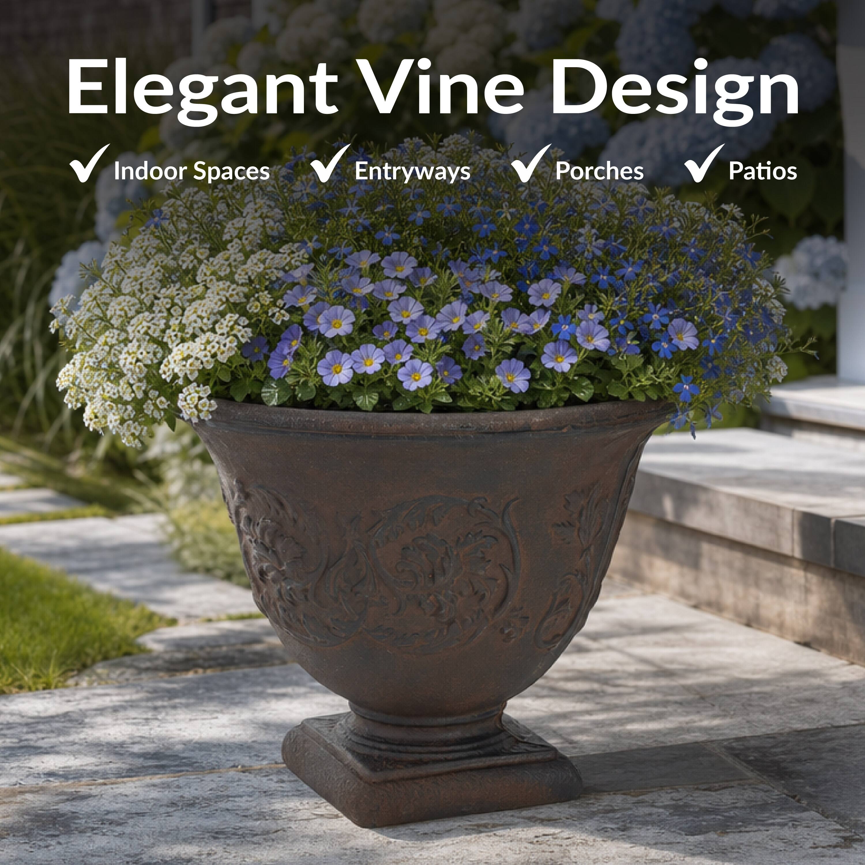 Elegant Vine Design

- Indoor Spaces
- Entryways
- Porches
- Patios