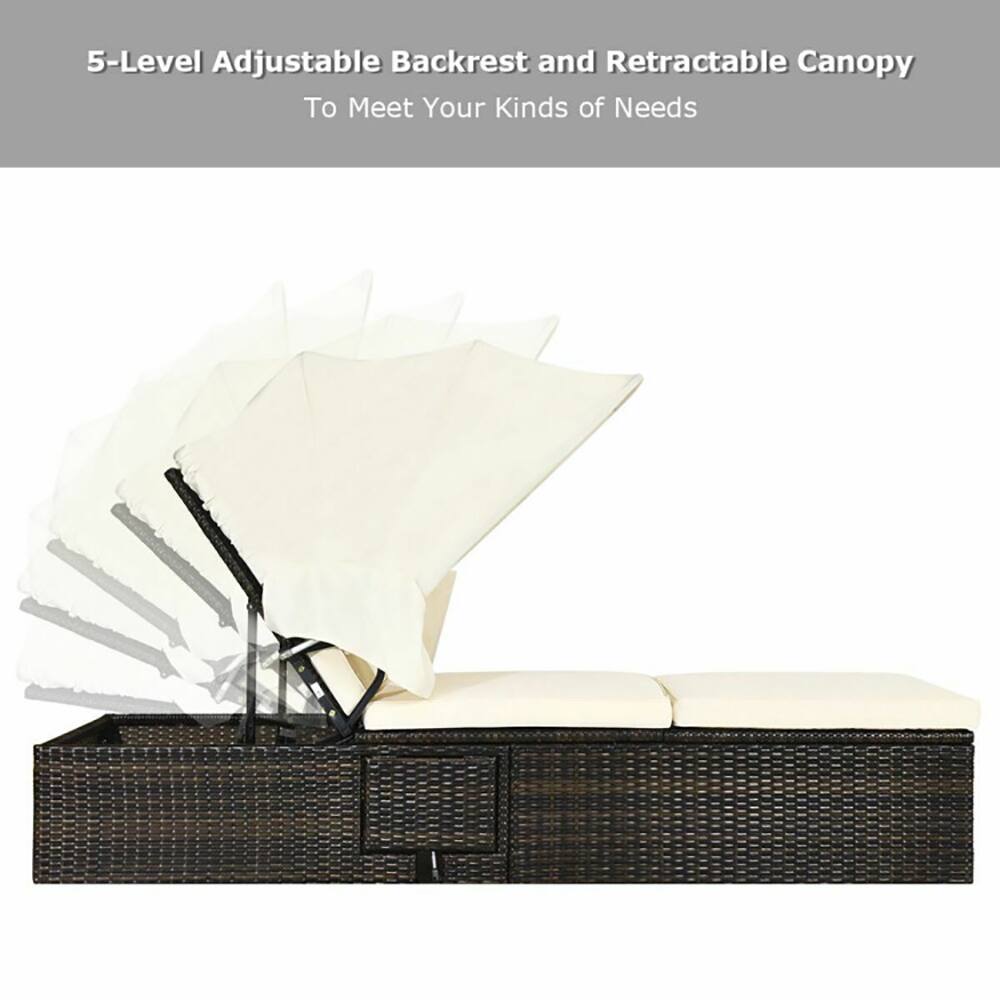 5-Level Adjustable Backrest and Retractable Canopy  
To Meet Your Kinds of Needs