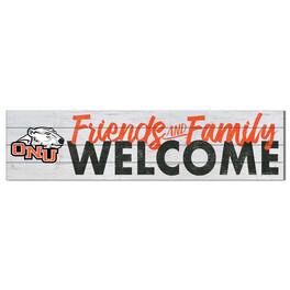 Jardine - Ohio Northern Polar Bears 10'' x 40'' Friends & Family Welcome Sign - White