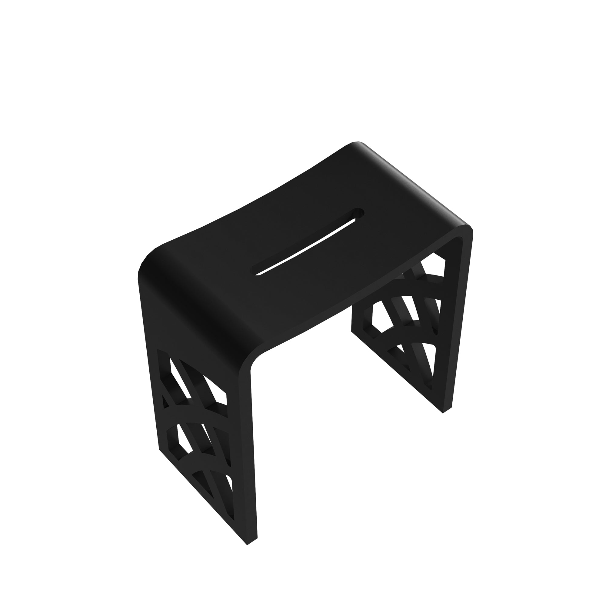 Alt View 9. Boyel Living - 9.06 in. W Freestanding Solid Surface Shower Seat in Matte Black - Matte Black.