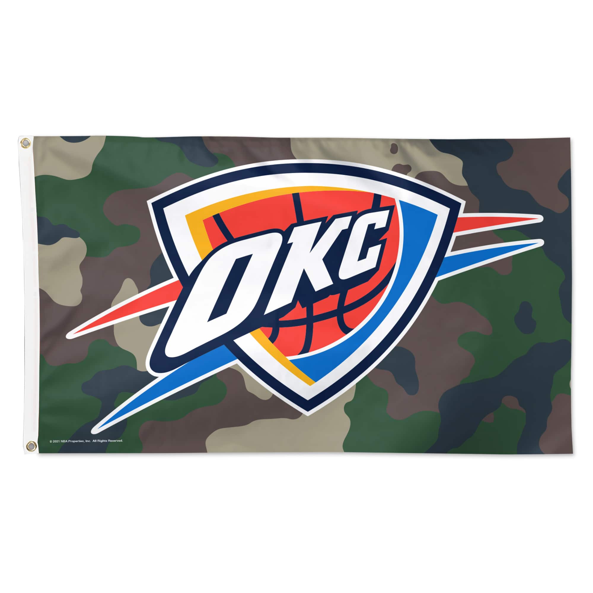 WinCraft - Oklahoma City Thunder 3' x 5' Single-Sided Deluxe Flag - Camo