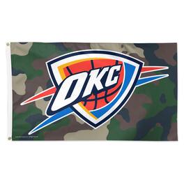 WinCraft - Oklahoma City Thunder 3' x 5' Single-Sided Deluxe Camo Flag - Camouflage