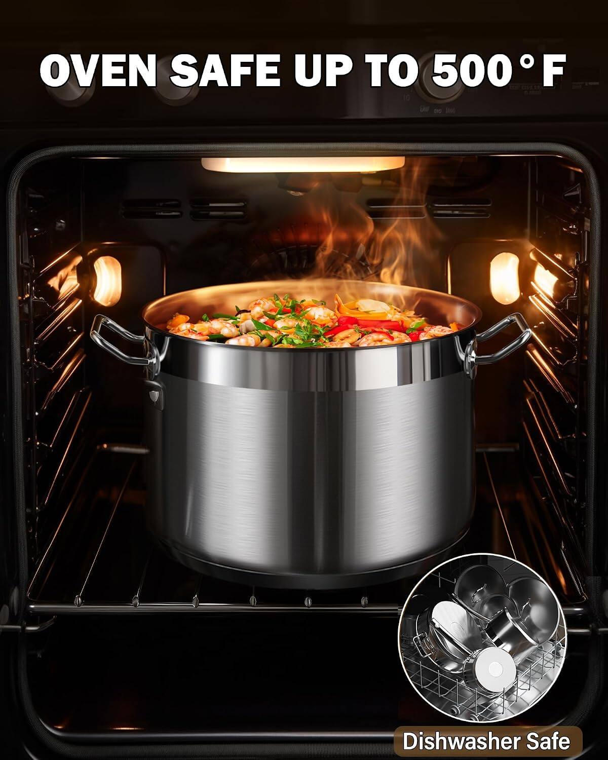 OVEN SAFE UP TO 500°F

Dishwasher Safe