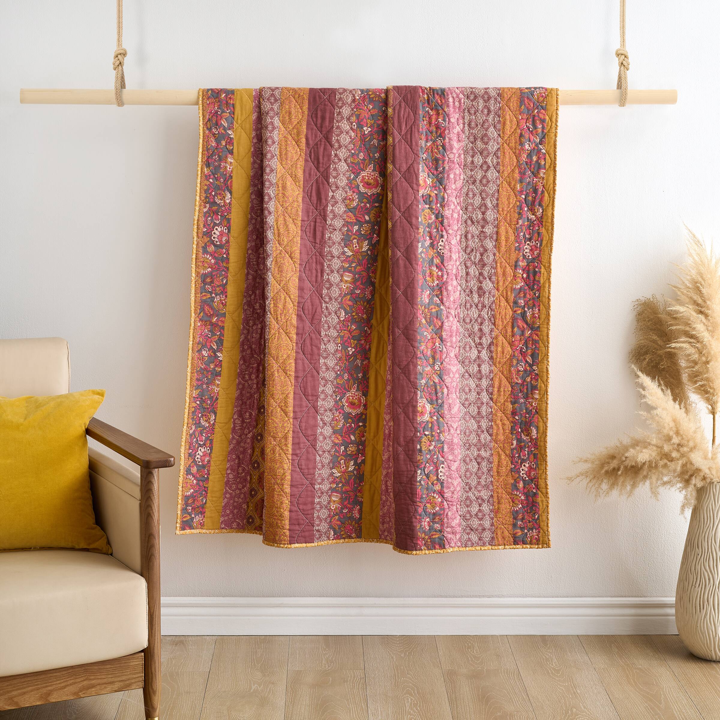 Angle. BreeBe - Marigold Throw - Sunset.