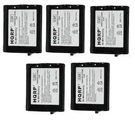 HQRP - 5-Pack 3.6 V 1200 mAh NiMH Phone Battery Pack for Panasonic HHR-P402 HHR-P402A Cordless Phones