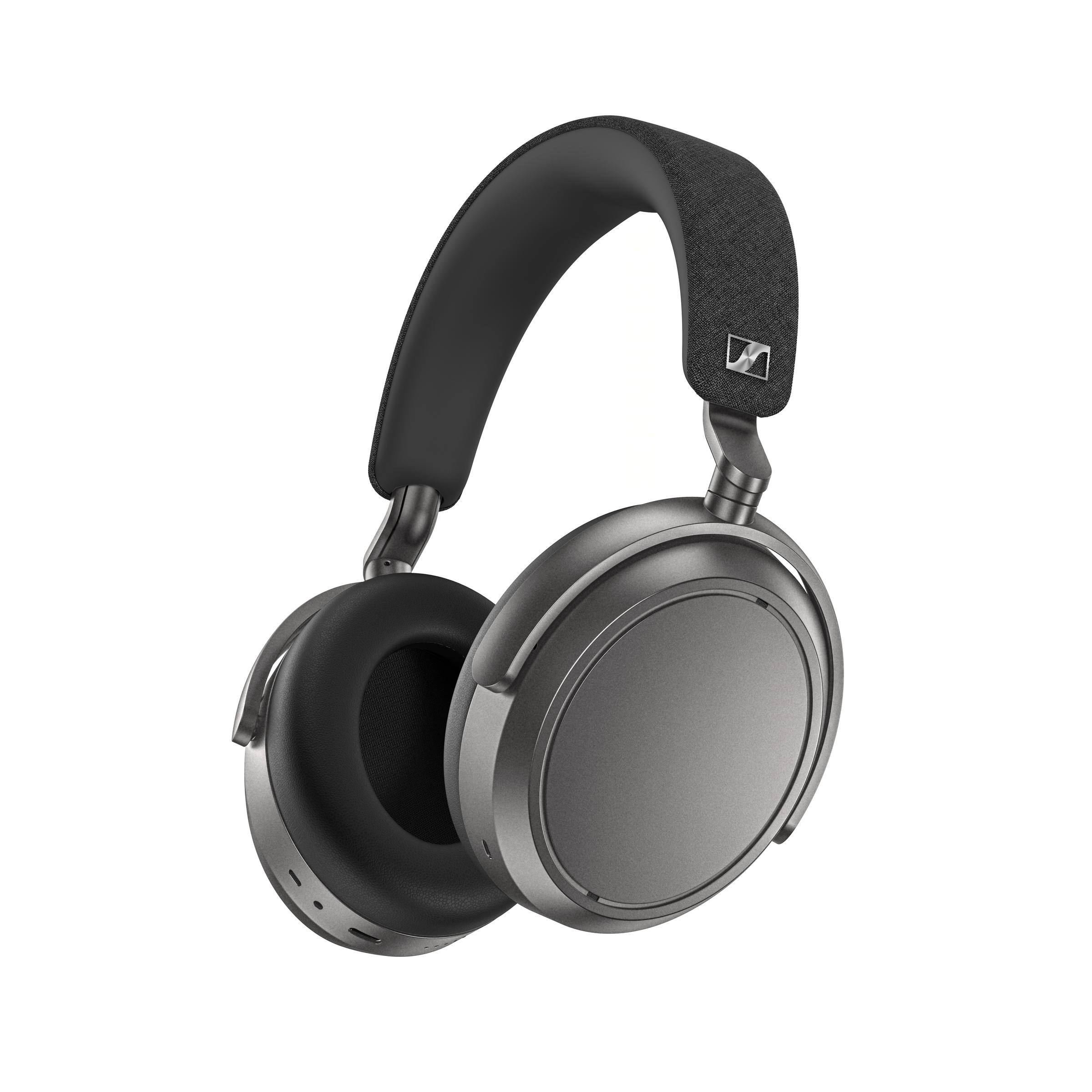 Front. Sennheiser - Sennheiser - MOMENTUM 4 Wireless Adaptive Noise-Canceling Over-The-Ear Headphones - Graphite.