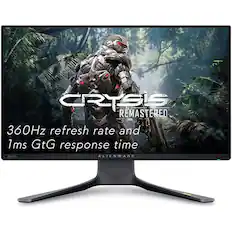 Crysis Remastered
360Hz refresh rate and 1ms GtG response time
Alienware