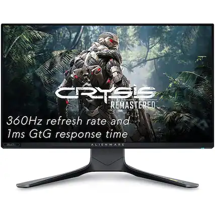 Crysis Remastered
360Hz refresh rate and 1ms GtG response time
Alienware