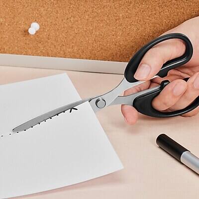 Alt View 2. Staples - Staples 7" Pointed Tip Stainless Steel Scissors, Straight Handle, Right & Left Handed (TR55047) - Black.