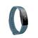 Front. StrapsCo - Rubber Pin-and-Tuck Strap Silicone Watch Band For Fitbit Inspire & Inspire HR (Short-Medium) - Blue-Grey.
