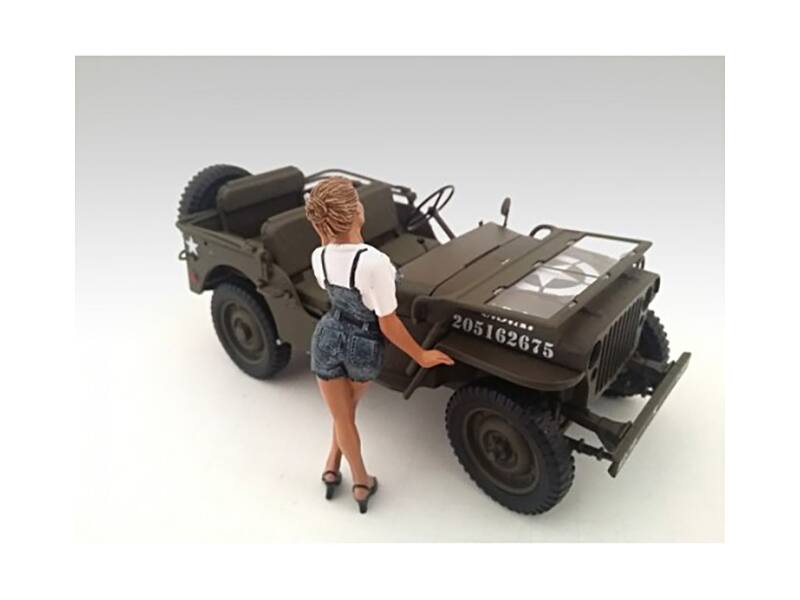 Alt View 1. American Diorama - Lady Mechanic Sofie Figure For 1:24 Scale Models by American Diorama.