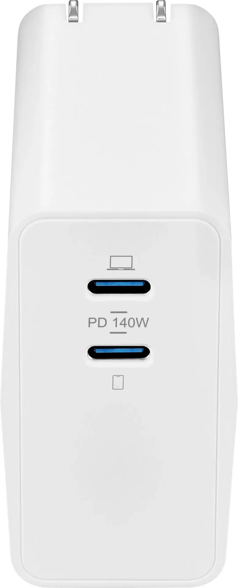 Alt View 17. Insignia™ - Insignia™ - 140W 2-Port USB-C GaN Wall Charger for Surface Pro (latest model), MacBook Pro, iPad & other USB-C Devices - White.