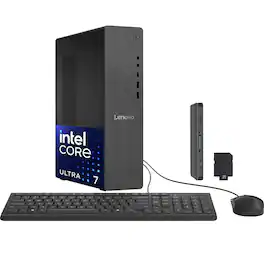 Lenovo - IdeaCentre Tower Desktop,Intel Ultra 7 265,64GB RAM,2TB SSD+1TB Docking Set,Intel Graphics,Win 11 - Luna Grey