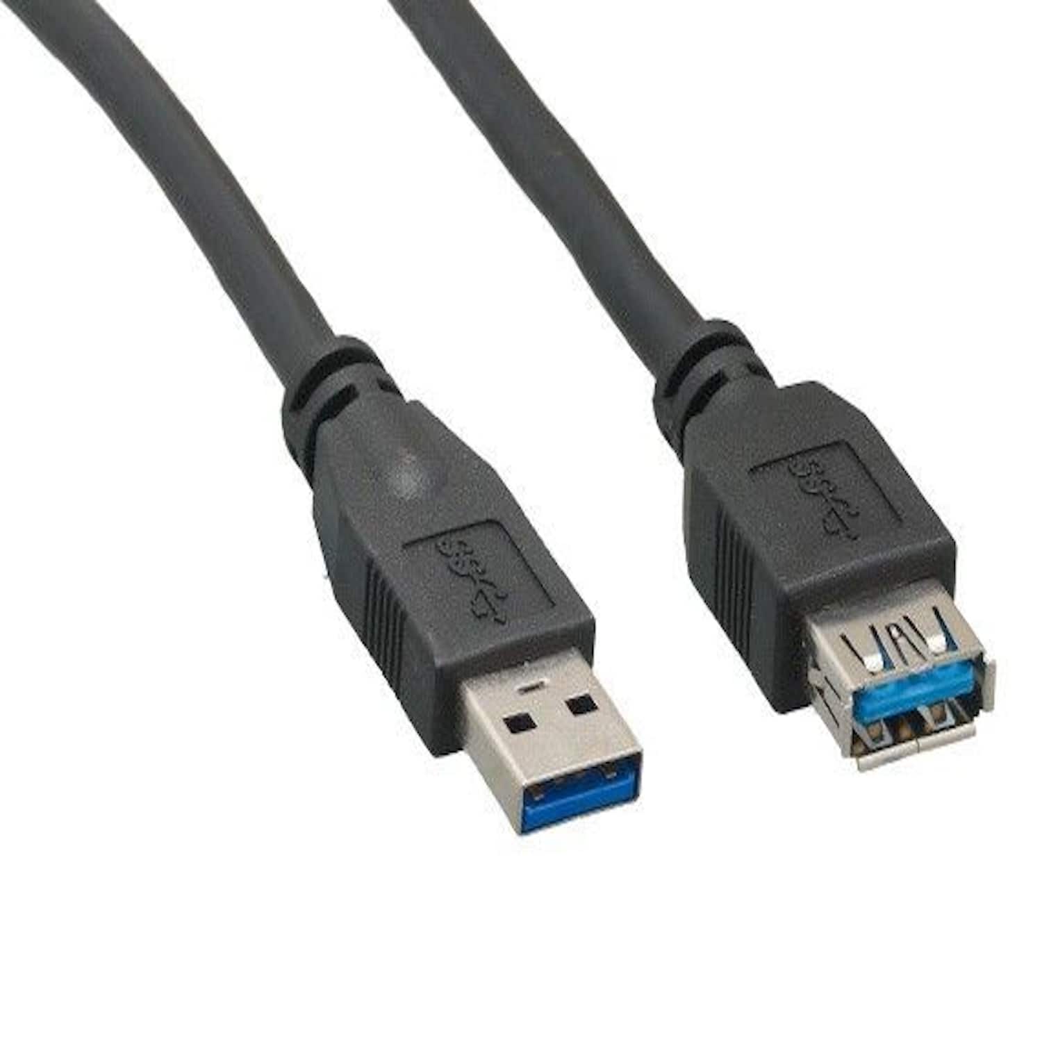 Front. Sanoxy - Sanoxy 10ft USB 3.0 SuperSpeed A Male to A Female Extension Cable, Black - Black.