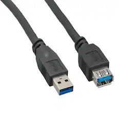 Front. Sanoxy - Sanoxy 6ft USB 3.0 SuperSpeed A Male to A Female Extension Cable, Black - Black.