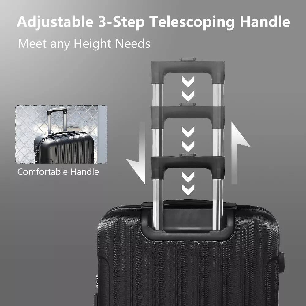 Adjustable 3-Step Telescoping Handle  
Meet any Height Needs  

Comfortable Handle