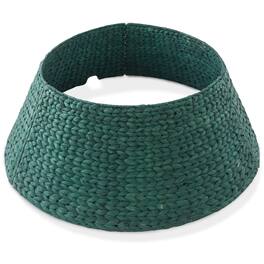 Casafield - Water Hyacinth Christmas Tree Collar with Cord Cut Out - Green