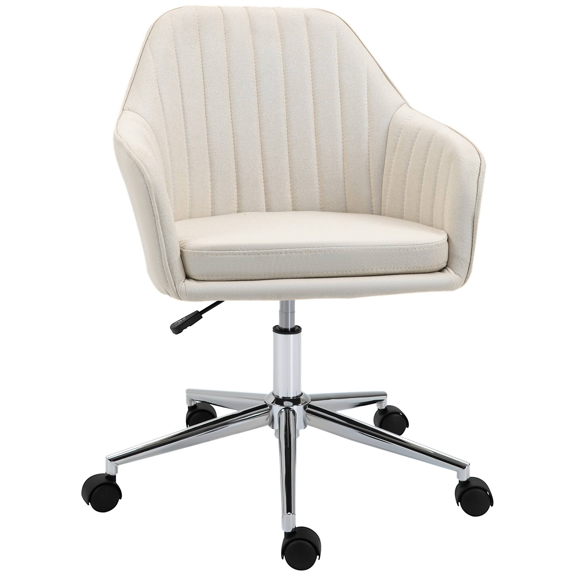 Vinsetto - Mid-Back Task Chair with Tub Shape Design - beige