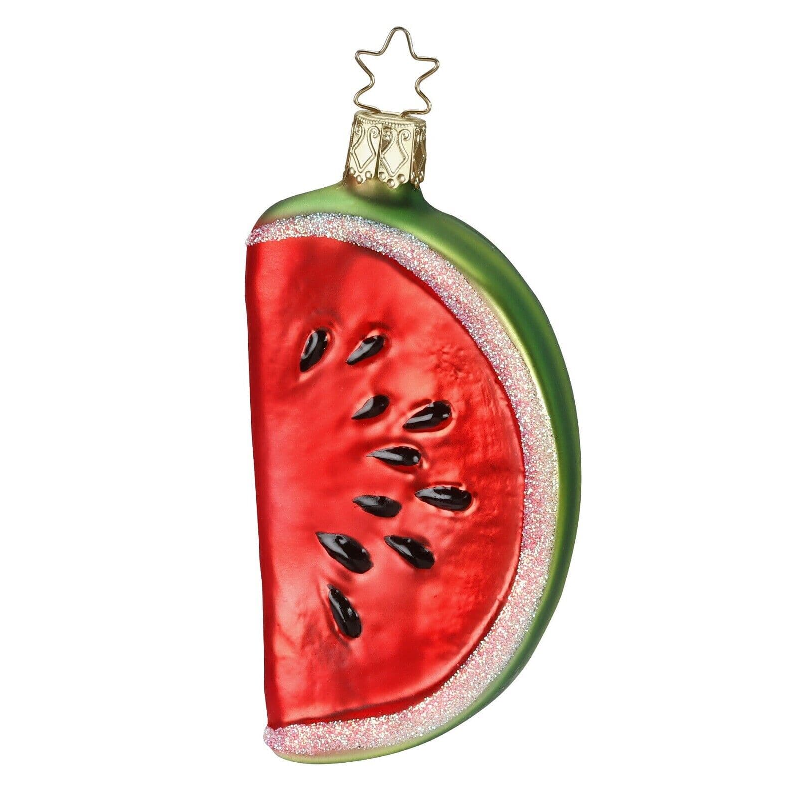 Inge Glas - Slice of Summer Watermelon German Glass Christmas Ornament FREE BOX - Green price history on PriceWatchPro