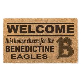 Jardine - Benedictine Eagles 18" x 30" Welcome Doormat - Brown