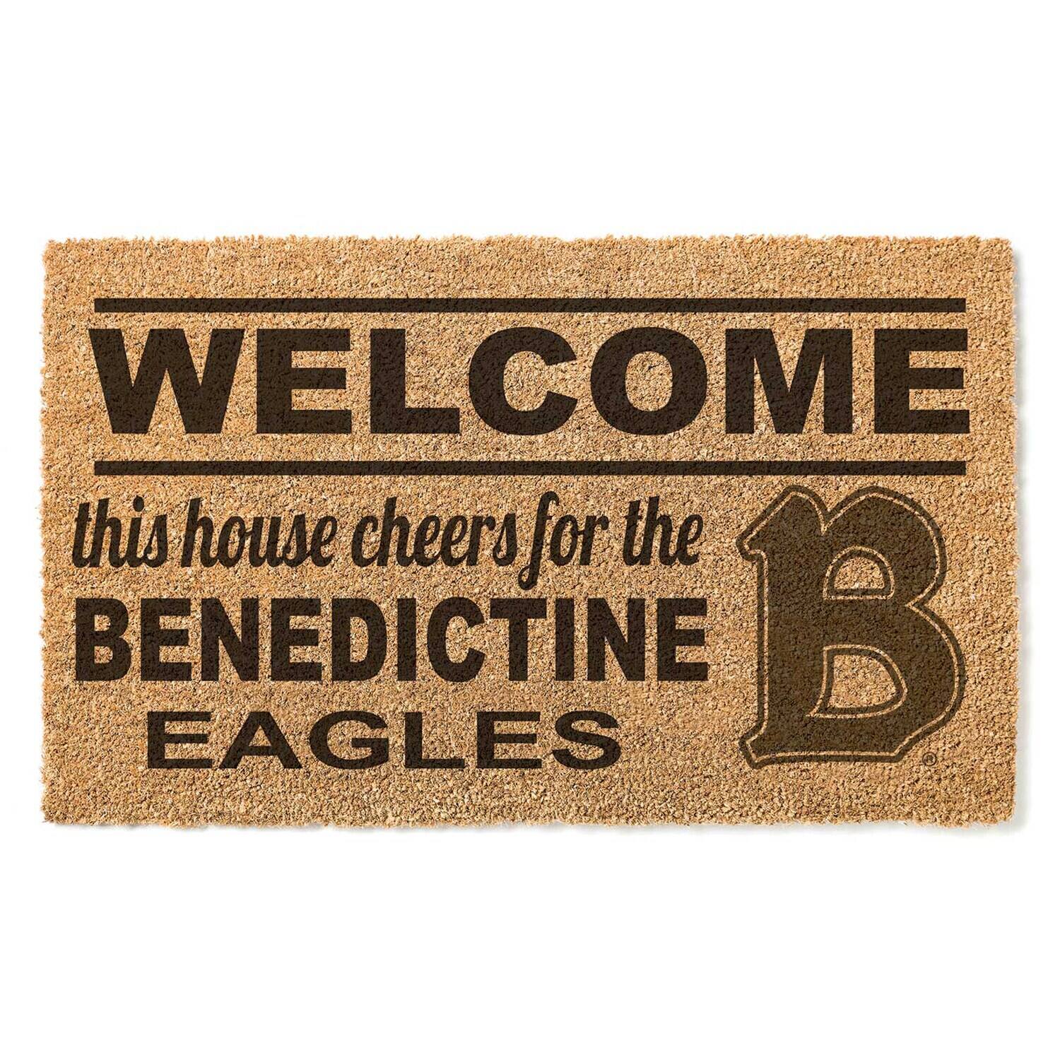 Benedictine Eagles 18" x 30" Welcome Doormat