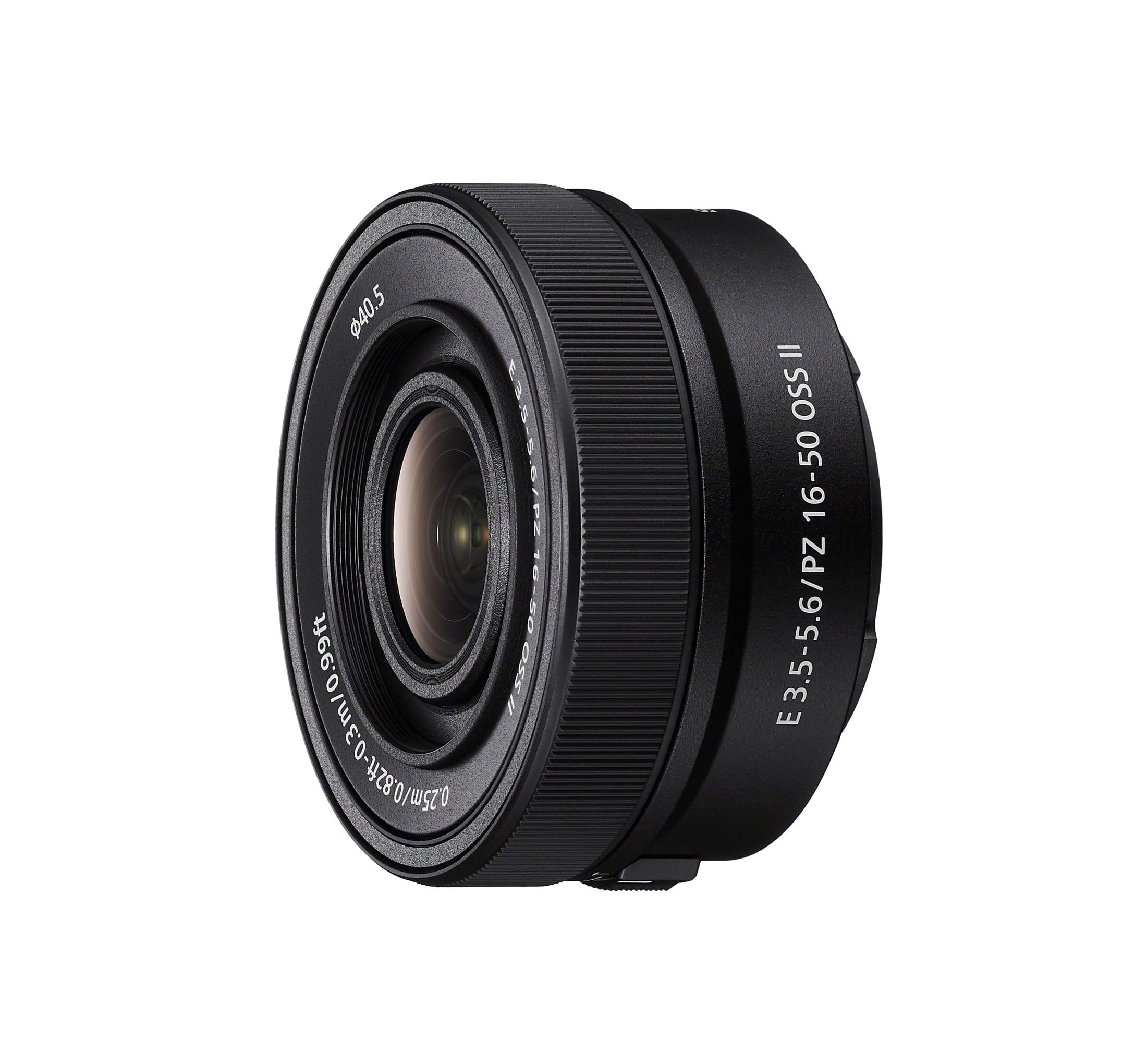 Sony - E PZ 16–50 mm F3.5–5.6 OSS II Compact APS-C Standard Power Zoom Lens - Black - Front_Zoom