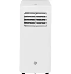 GE - 150 Sq. Ft. 5,000 BTU Portable Air Conditioner with Auto Evaporation Technology - White - Front_Zoom