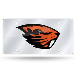 Rico Industries - Oregon State Beavers Mirrored Laser Cut License Plate Laser Tag - Multi