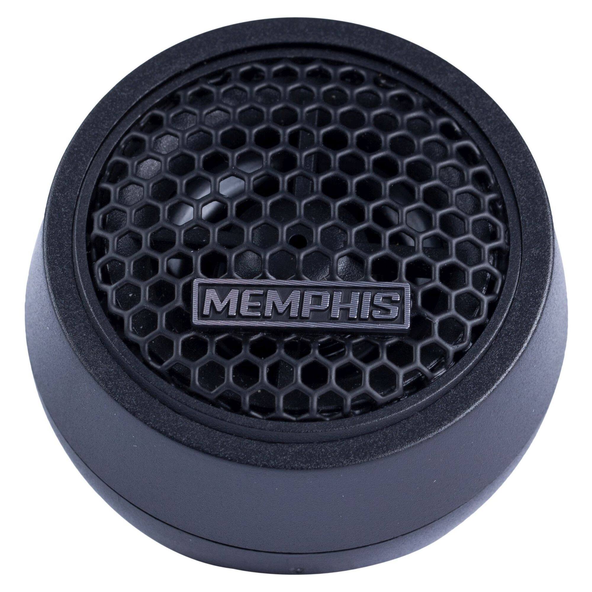 Alt View 5. Memphis Car Audio - Memphis Audio PRX10 Power Reference Series 1" PEI Dome Tweeters With 2-Way Crossover - Pair - Black/Gray.