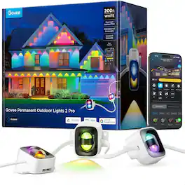 Govee - Permanent Outdoor Lights 2 Pro, 200ft with IP68 Waterproof - White