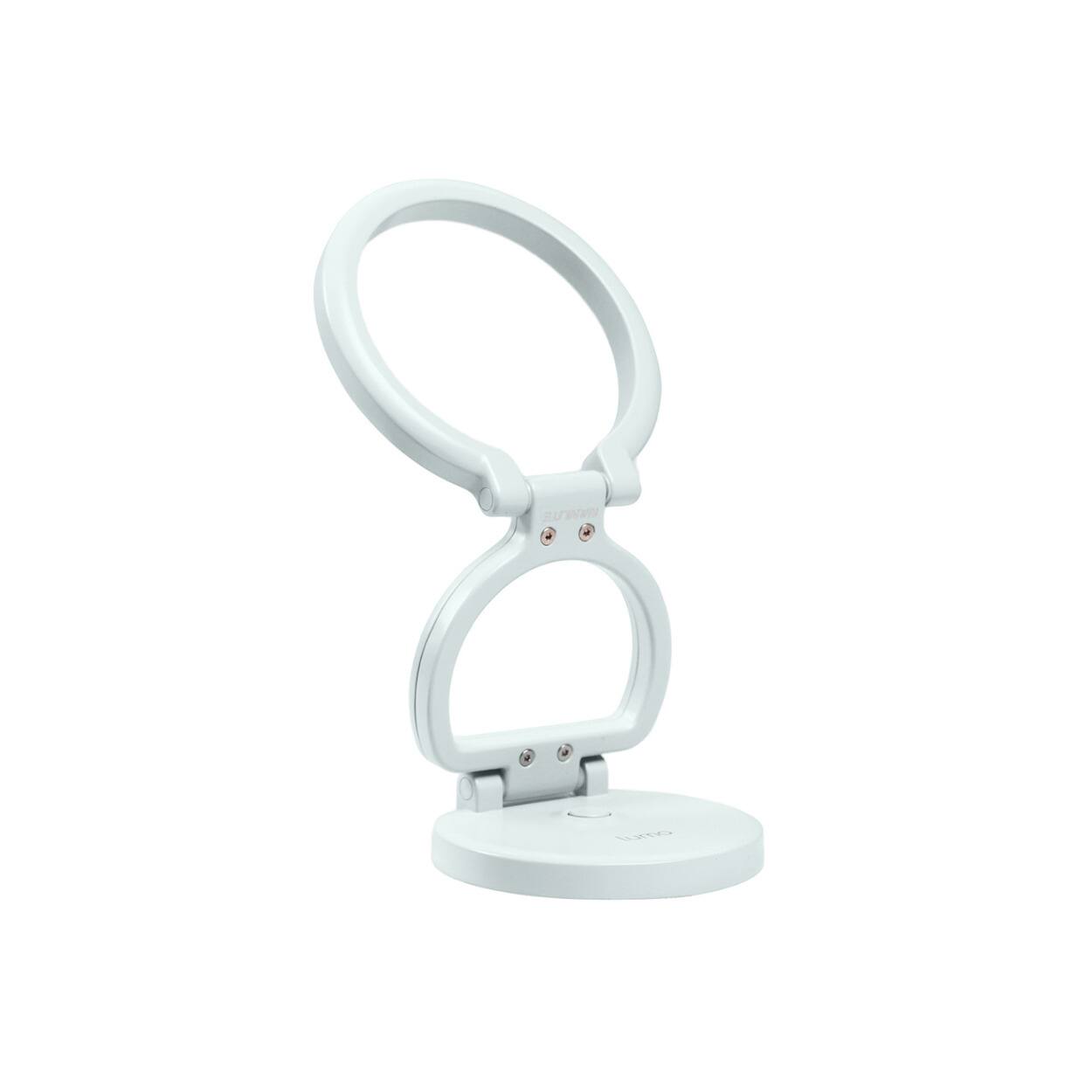 Angle. NANLITE - Nanlite Lumo Phone Ring Light (MagSafe Compatible) (Mint Blue).