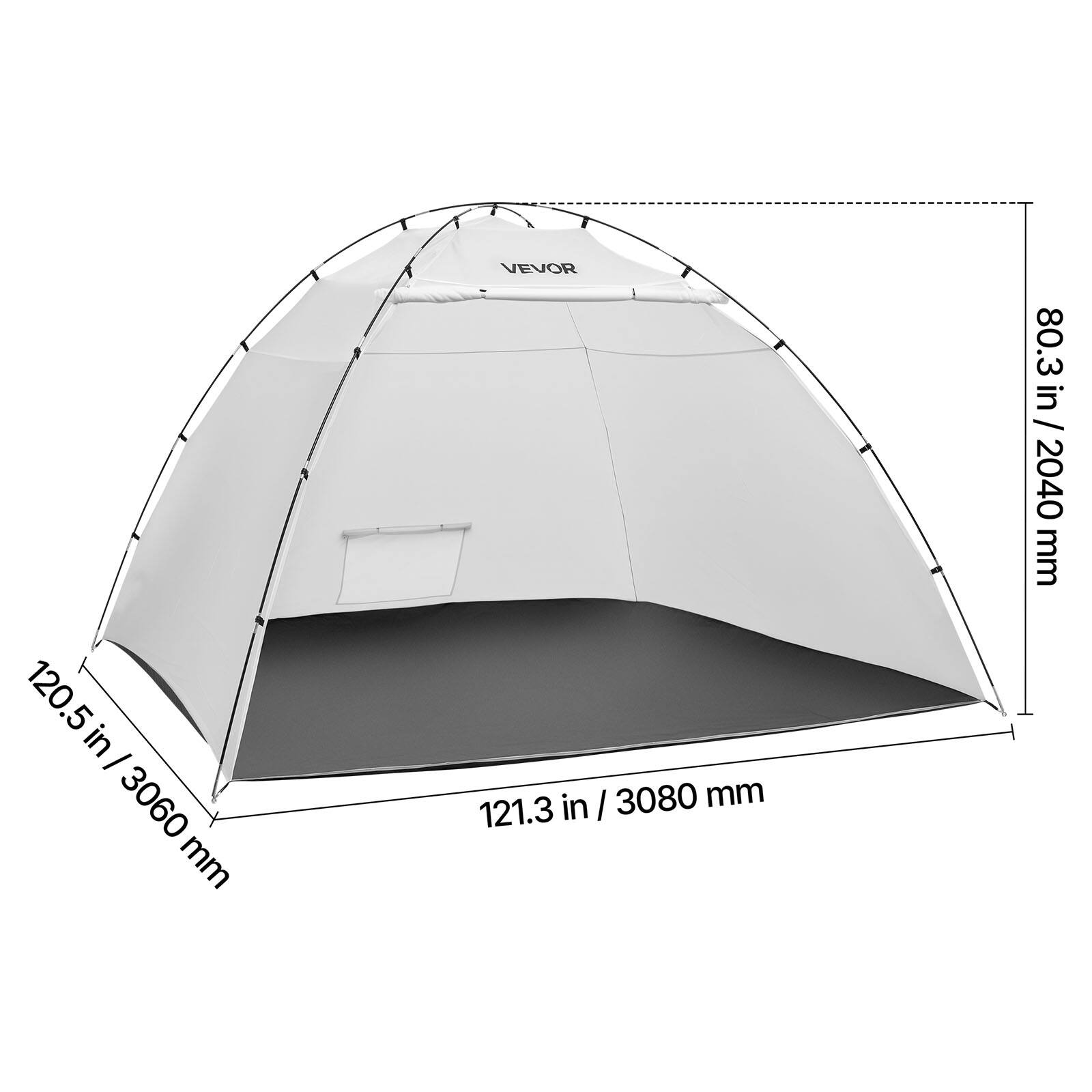 120.5 in / 3060 mm  
80.3 in / 2040 mm  
121.3 in / 3080 mm