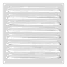 Unique Bargains - 10"x10" Aluminum Vent Cover, Screen Air Grille Ventilation Cover HVAC Louvered Grill Built-in Mesh for Home - Silver