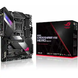 ASUS - ROG Crosshair VIII Hero Desktop Motherboard - AMD X570 Chipset - Socket AM4 - ATX - 128 GB DDR4 SDRAM Maximum RAM