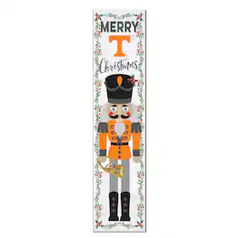 Jardine - Tennessee Volunteers 11" x 46" Nutcracker Holiday Leaner Sign - White