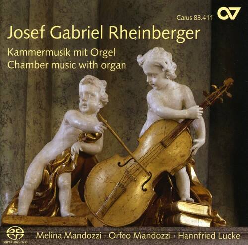 Carus 83.411 C7  
Josef Gabriel Rheinberger  
Kammermusik mit Orgel  
Chamber music with organ  

Melina Mandozzi • Orfeo Mandozzi • Hannfried Lucke  

SUPER AUDIOCD