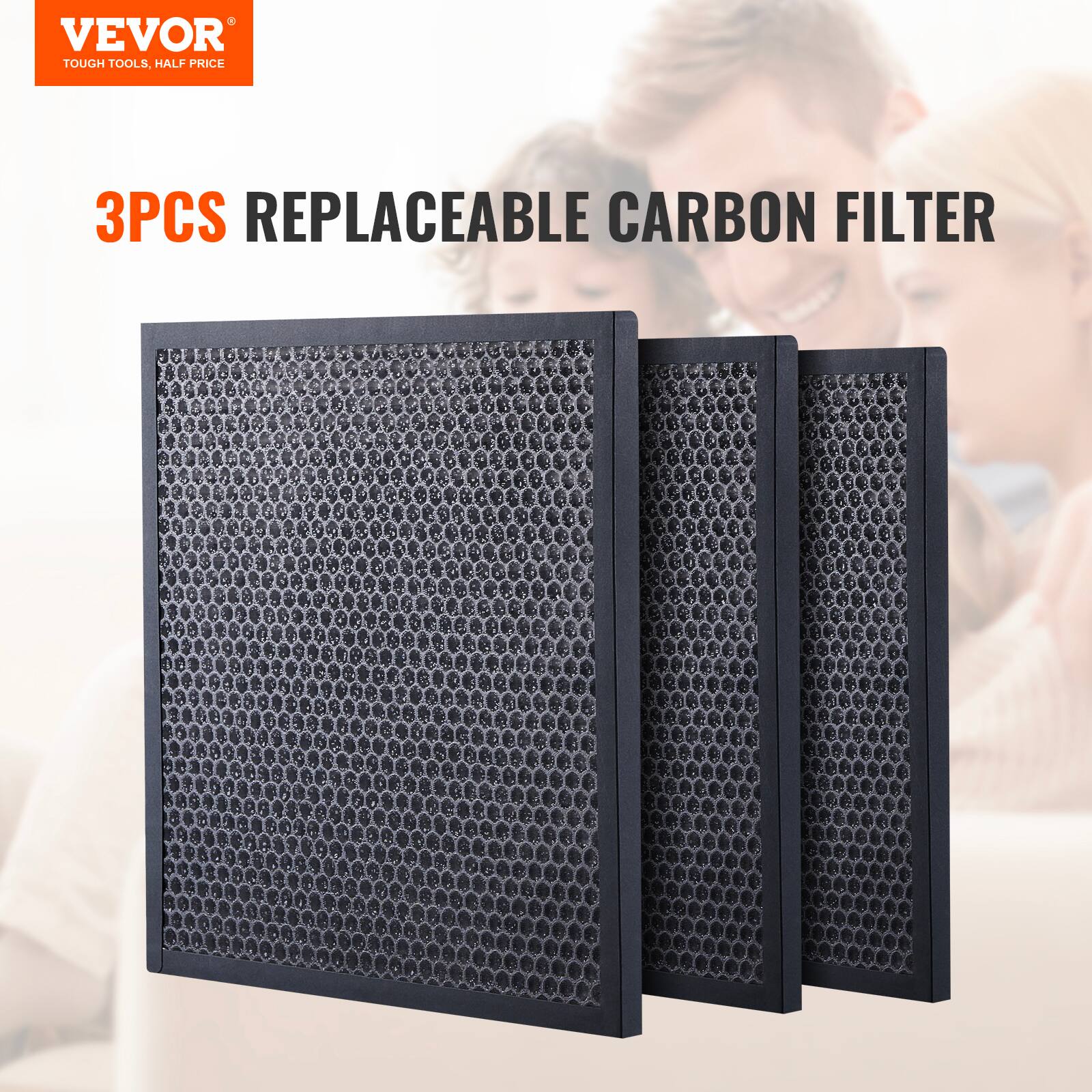 VEVOR  
TOUGH TOOLS, HALF PRICE  

3PCS REPLACEABLE CARBON FILTER