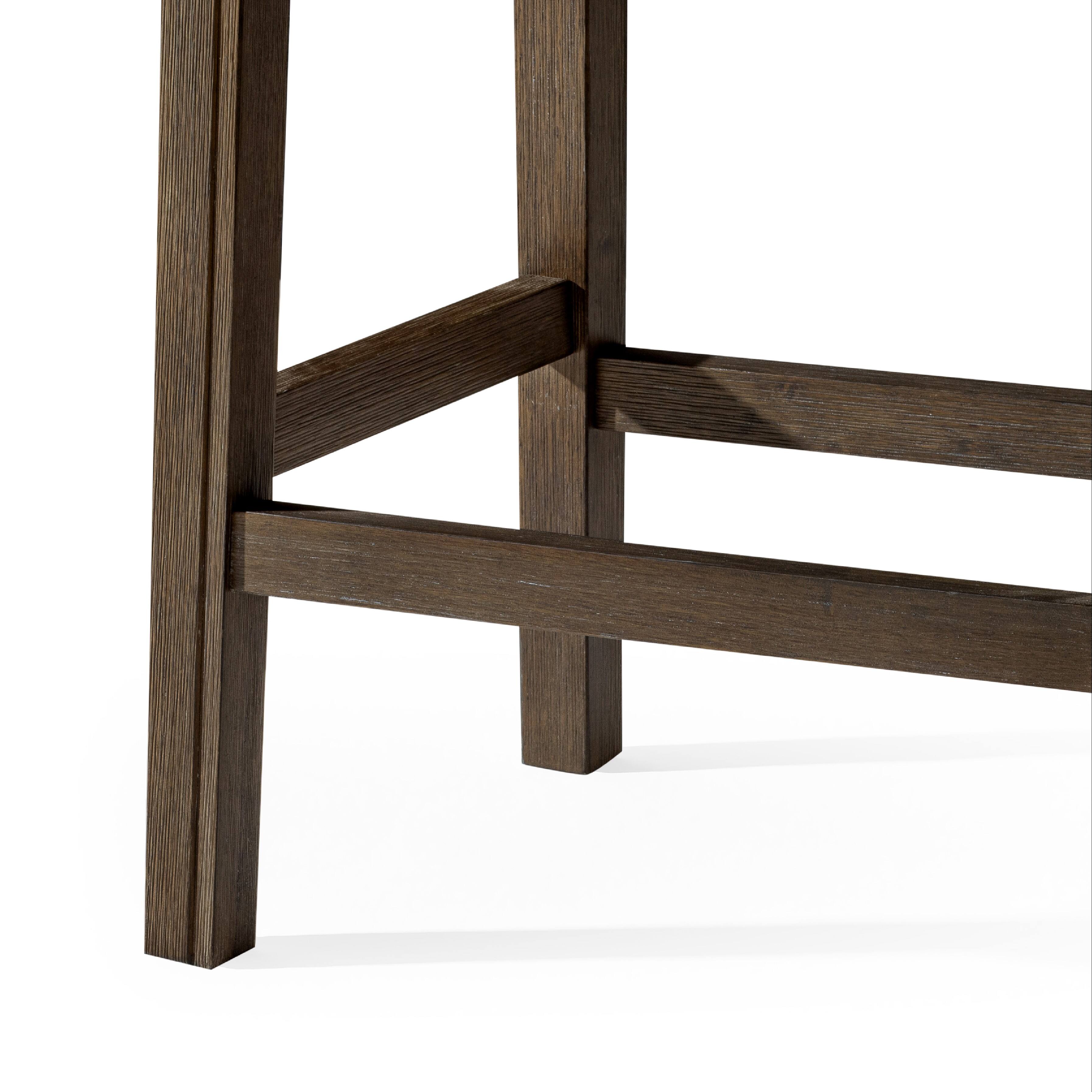 Alt View 7. Maven Lane - 26" Adrien Saddle Counter Stool In Walnut Finish With Vegan Leather - Walnut.
