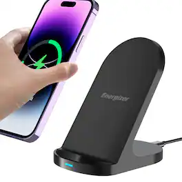 Energizer - 15W Max Wireless Charging Stand WCP108 - Black