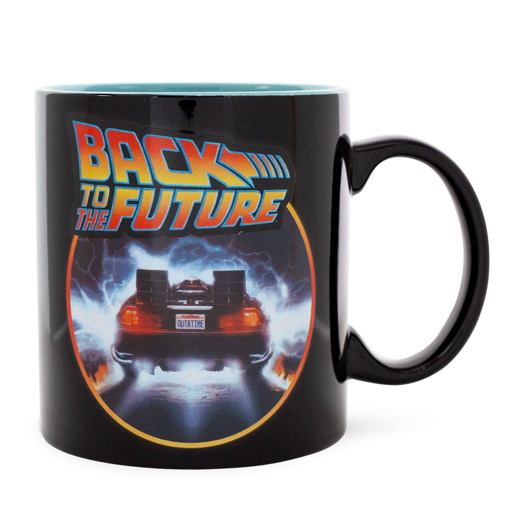 Silver Buffalo - Back To The Future DeLorean Time Machine Ceramic Mug | Holds 20 Ounces - Black