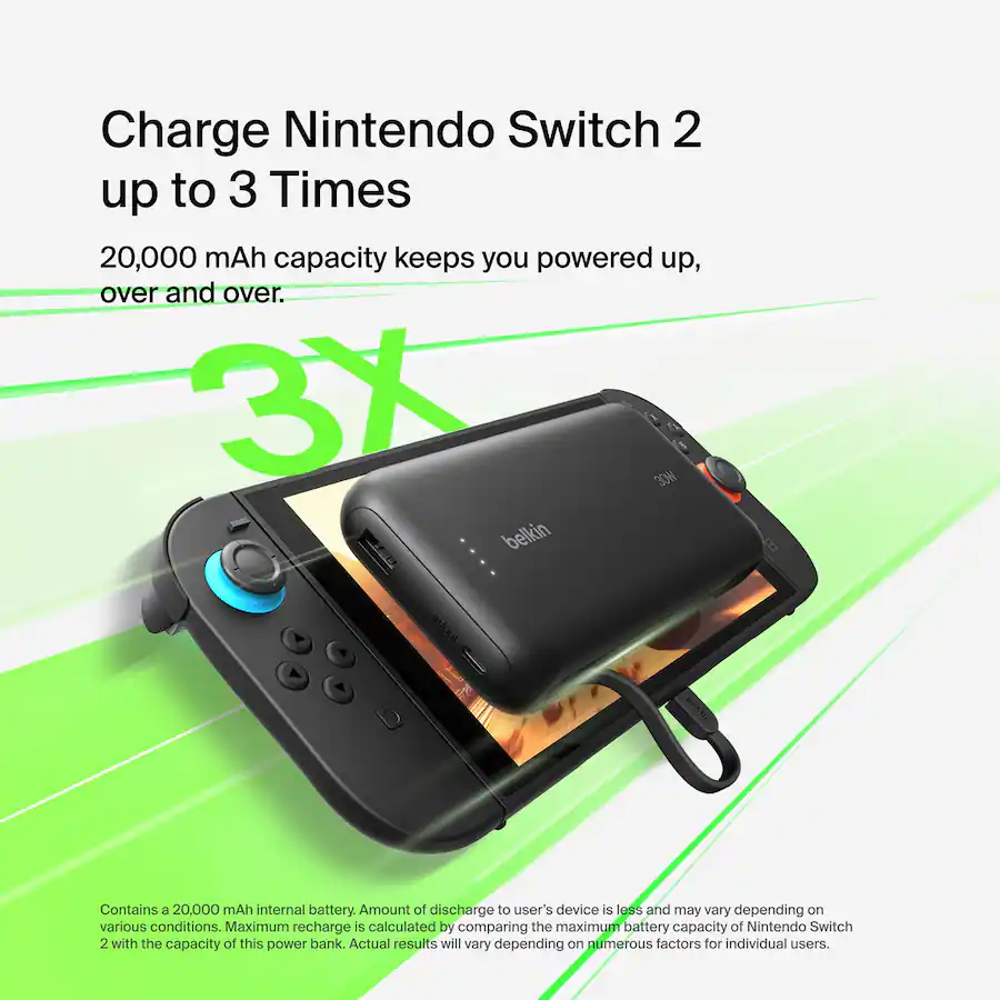 Battery Charger Travel Charger For Switch Belkin Gaming Power Bank