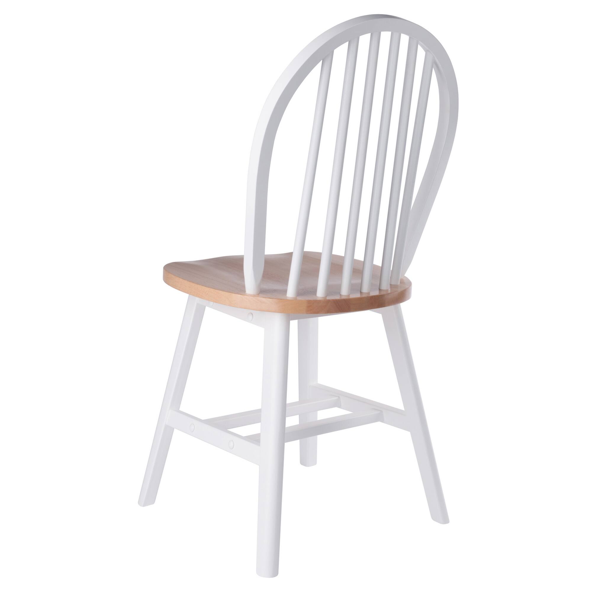 Alt View 5. Winsome Wood - Windsor 2-Pc Chair Set - Natural/White.