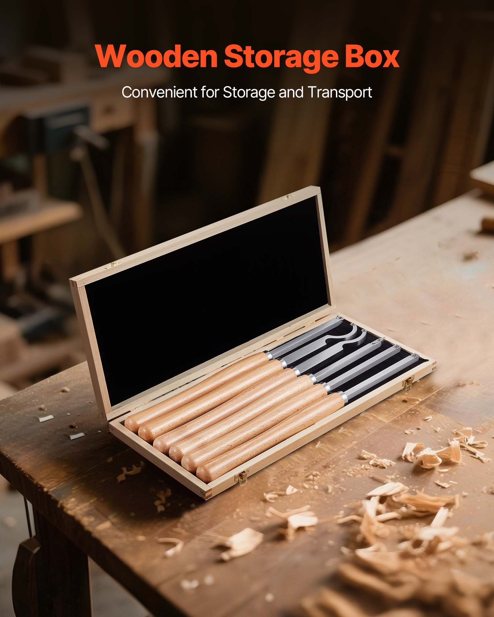 Wooden Storage Box  
Convenient for Storage and Transport